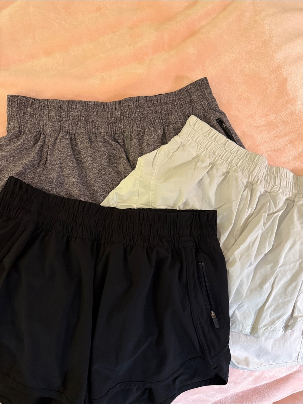 Track that 4 inch Lulu Lemon shorts